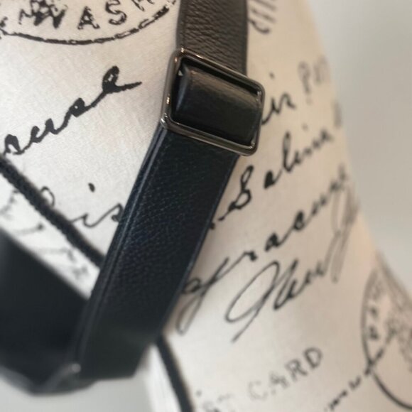 VALENTINO MESSENGER BAG LEATHER MADE IN ITALY BLACK EMO VERSATILE CARRYALL - Picture 2 of 16